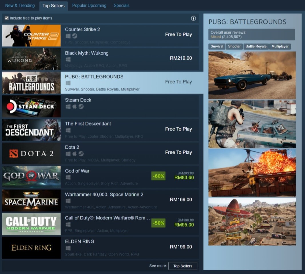 Black Myth Wukong Tops Steam Charts Ahead Of Release SS Steam Wukong 