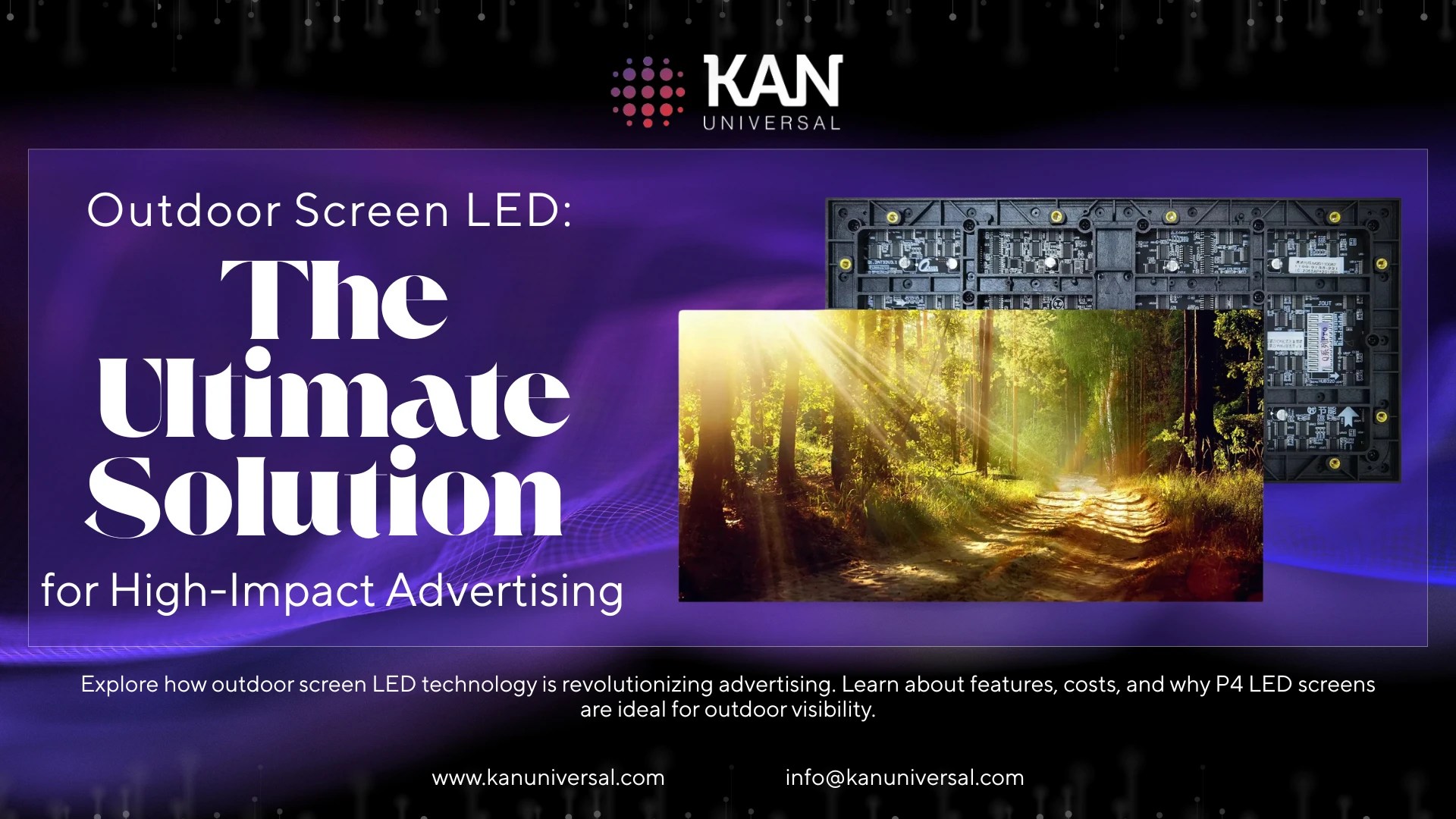 Outdoor Screen LED: The Ultimate Solution for High-Impact Advertising