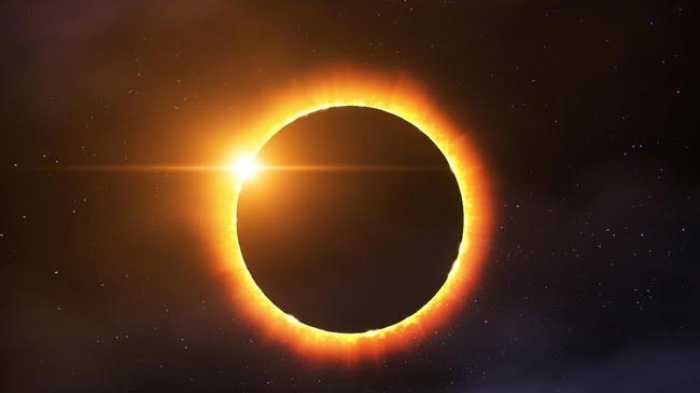 Wilayah yang terlewati jalur cincin pada gerhana matahari cincin 21 juni 2020 ini adalah kongo, sudan selatan, ethiopia, yaman, oman, . Ini Bahayanya jika Melihat Gerhana Matahari dengan Mata