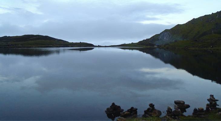 The beautiful Panhch Pokhari Lake Trekking