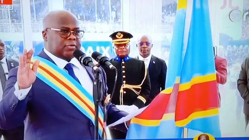 RDC : Félix Tshisekedi prête serment au stade de martyr en présence de 18 chefs d&rsquo;État