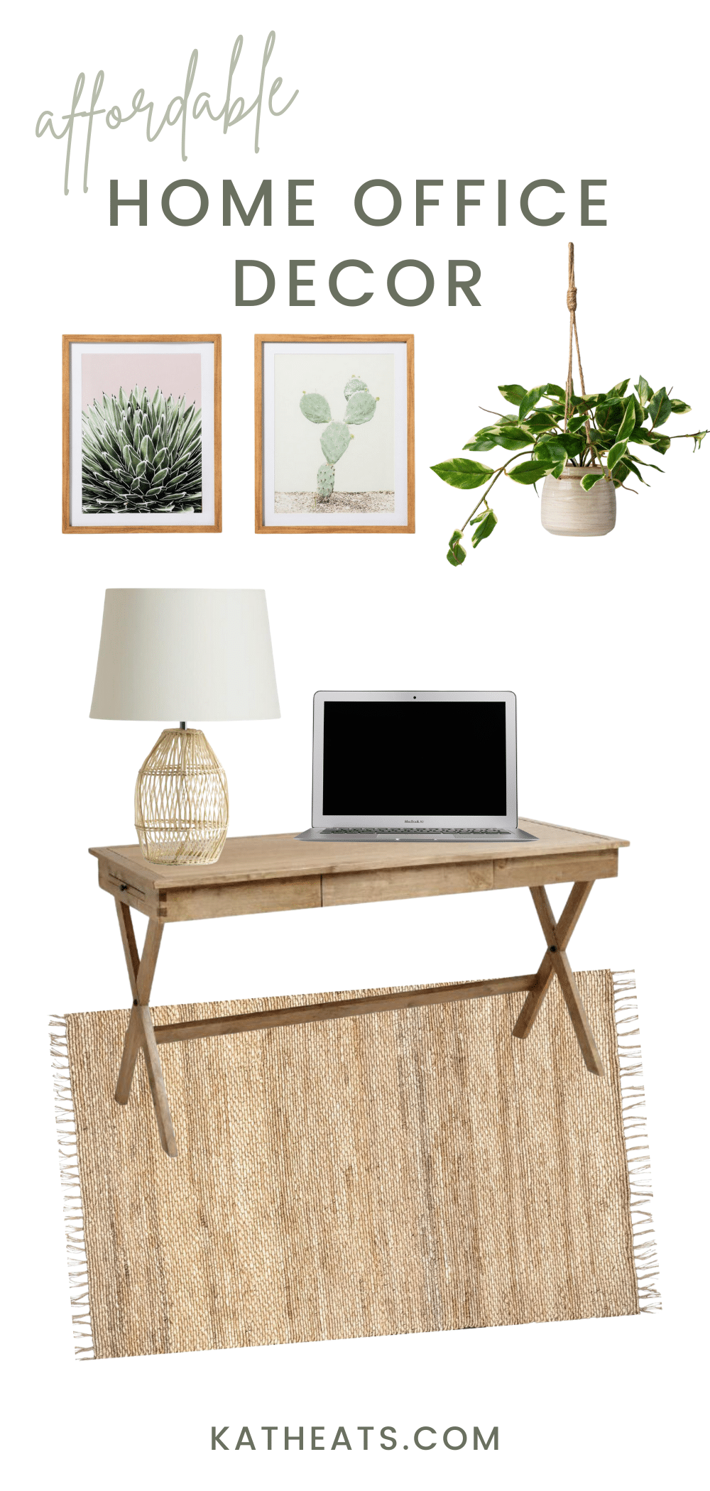 Affordable home office decor • kath eats