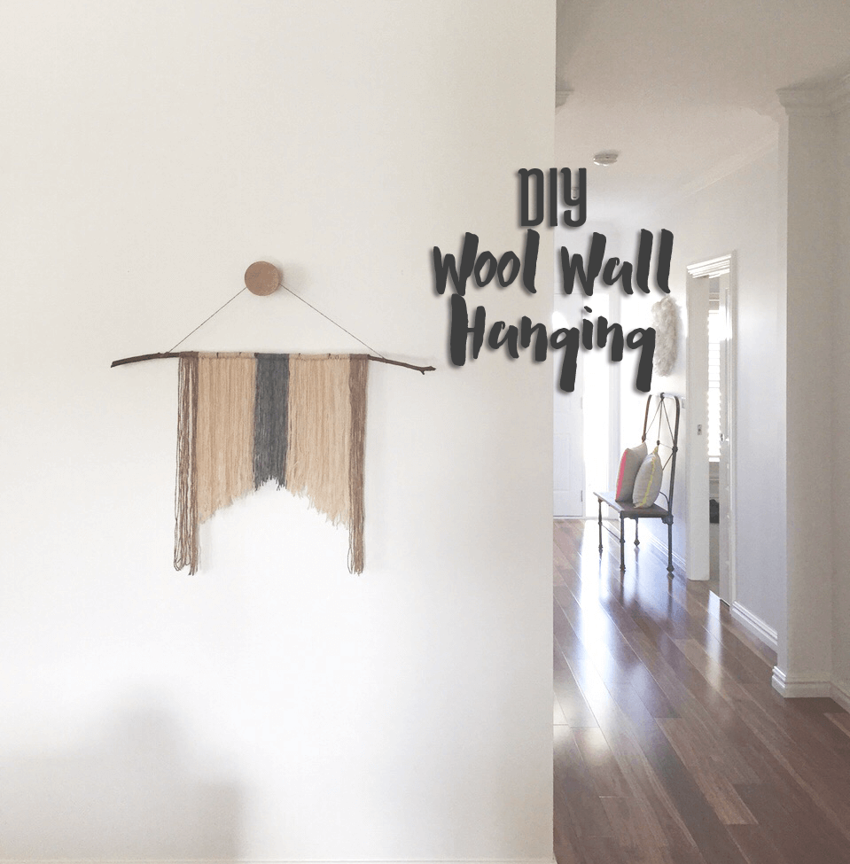 Diy wool wall hanging