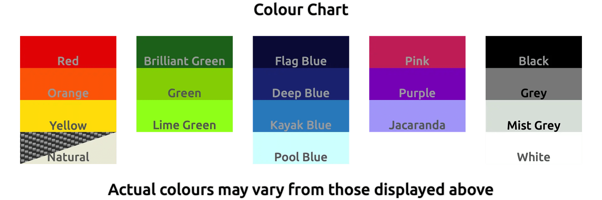 Colour Chart