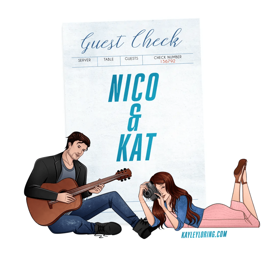 Charmer sticker-illustrated images of Nico and Kat
