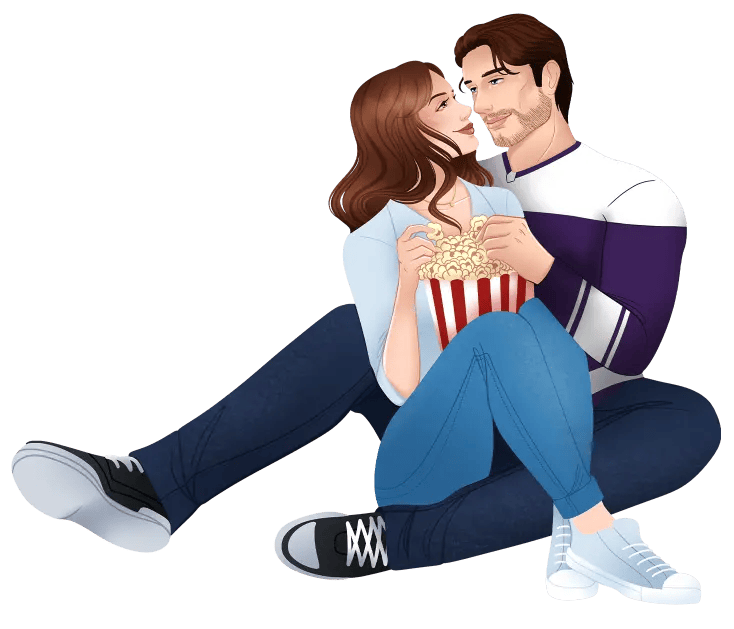Net and Chill illustrated characters