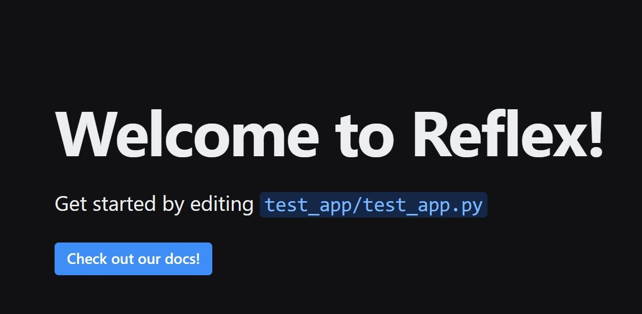 Reflex を使用した Pure Python Web アプリの構築