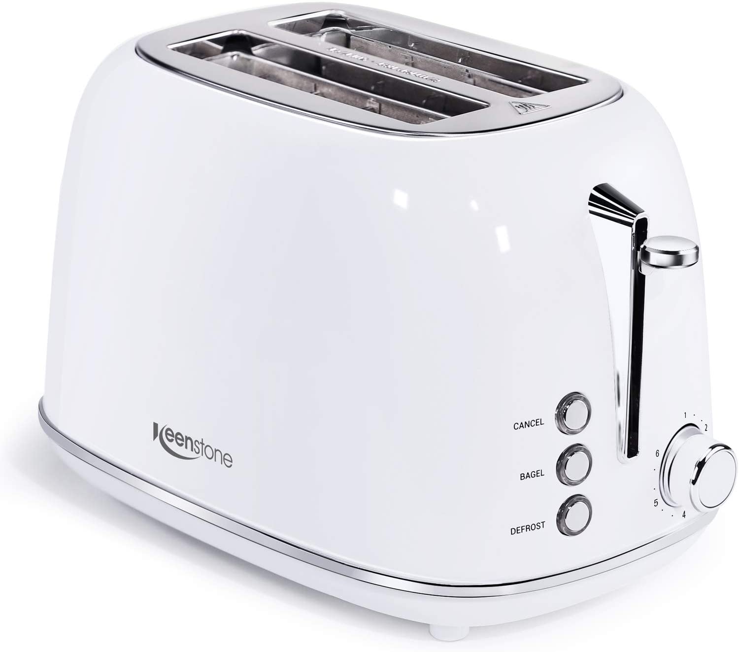 Keenstone Vintage Style 2-Slice Toaster Quality Retro Toaster, Wide Slot,  RED