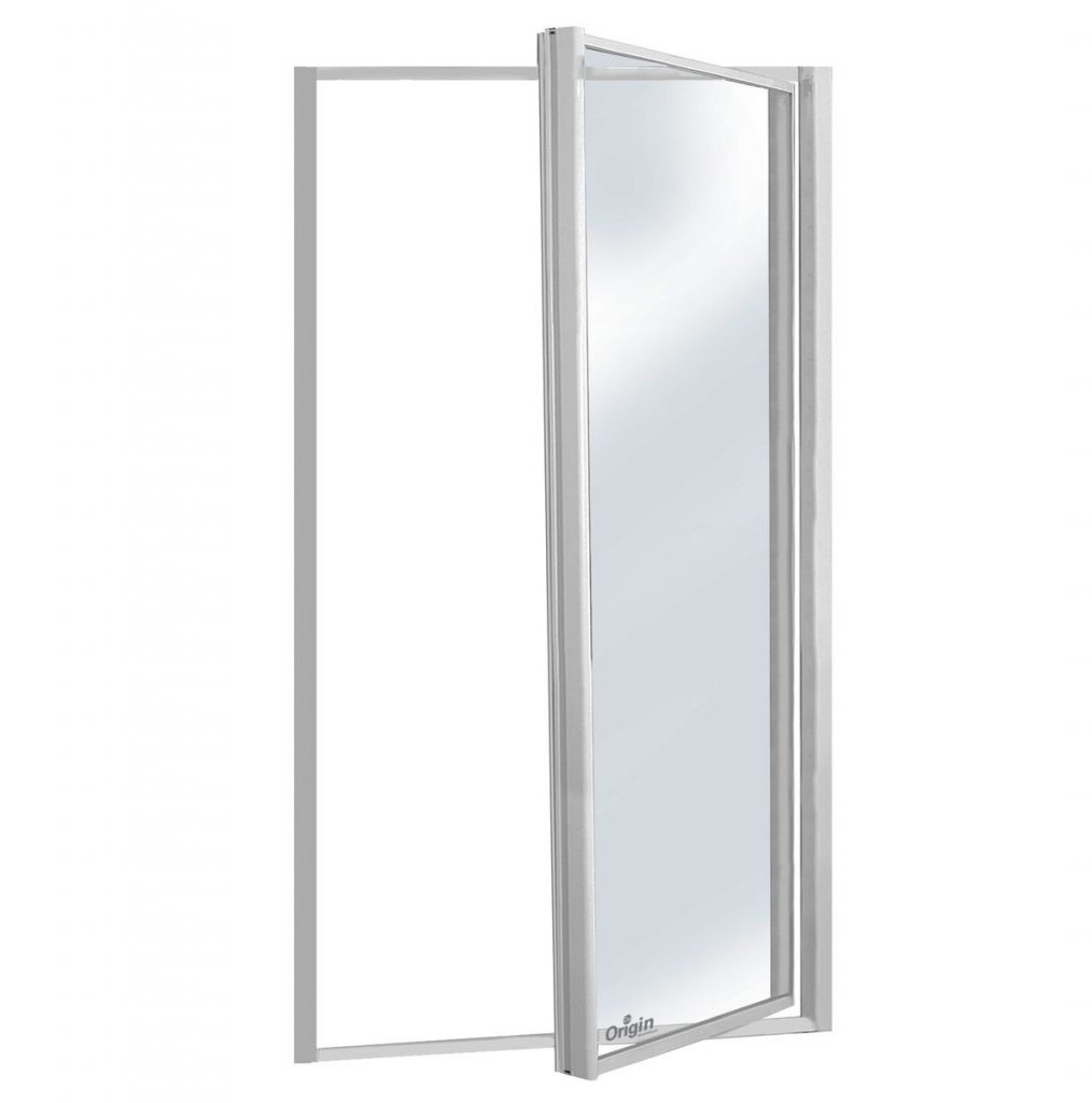 Origin pivot shower door