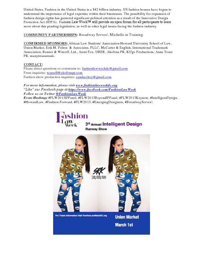 Fashion Law Week 2013 Kelledstyle