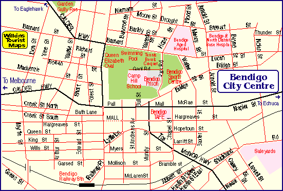 Travelling To Bendigo Bencitymap 