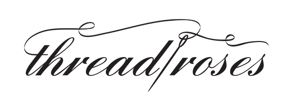 Thread Roses Embroidery by Kelly Miller