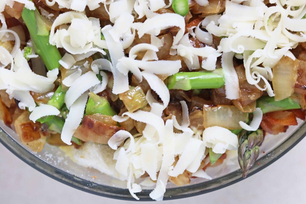 layer the ingredients into a pyrex dish