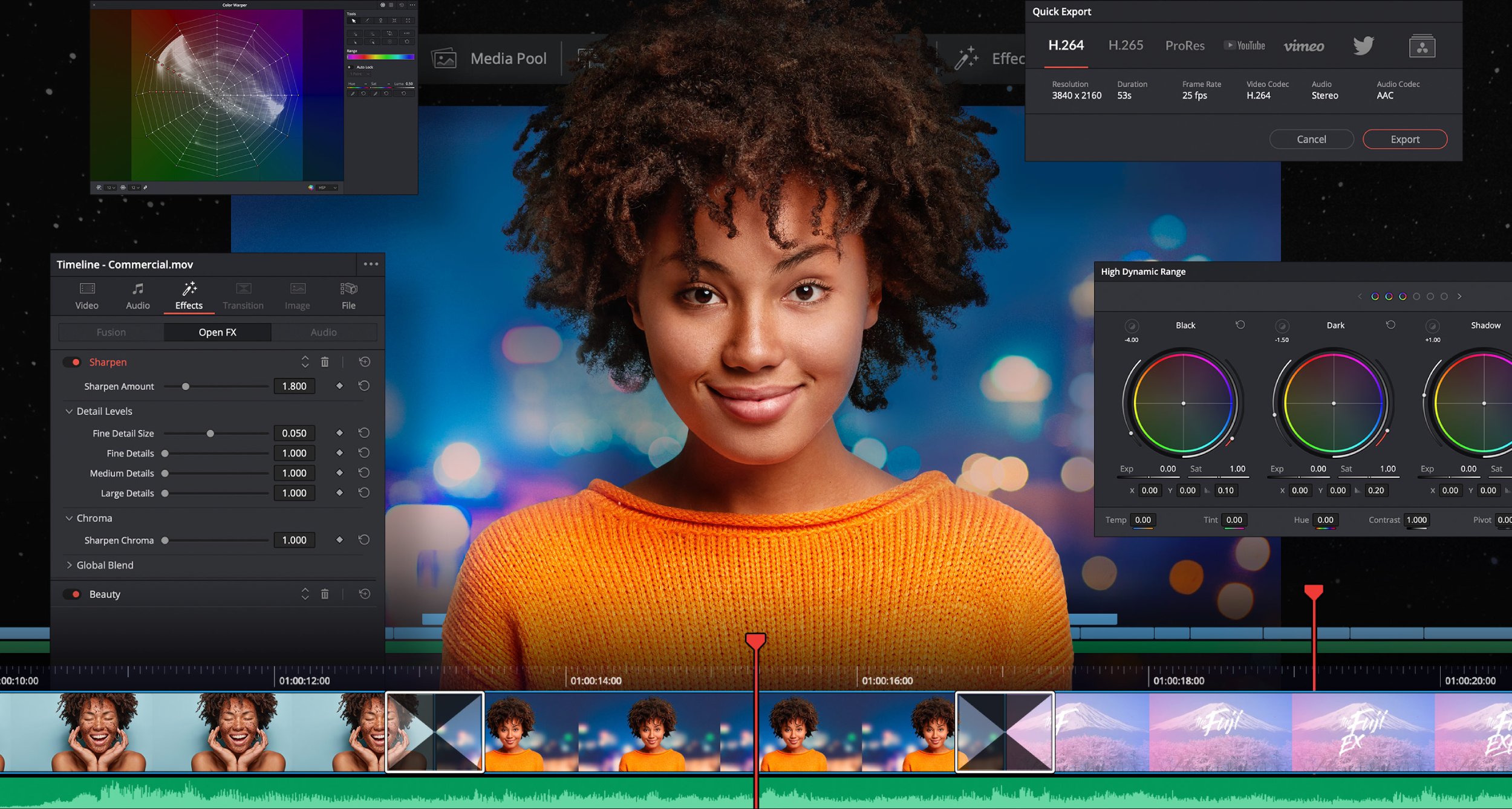 Switching to the amazing davinci resolve video editor
