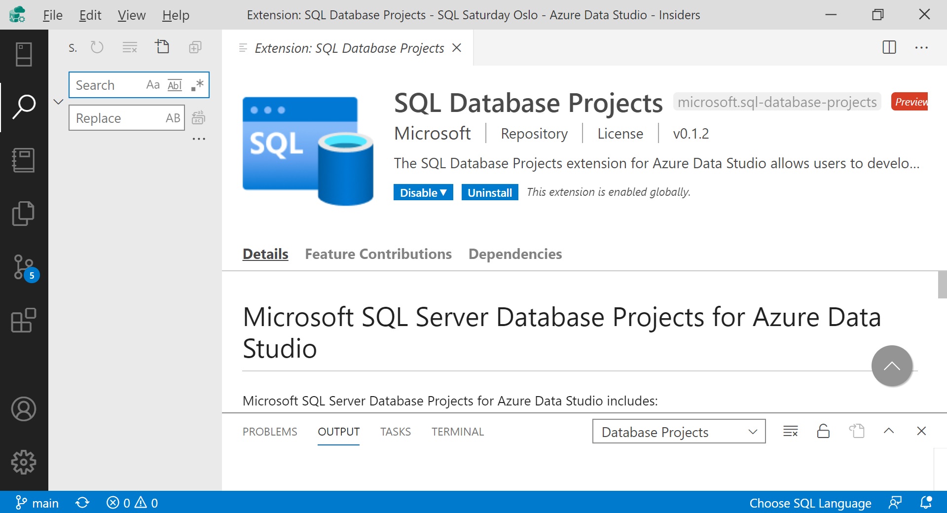 Tips about creating Database Projects in Azure Data Studio