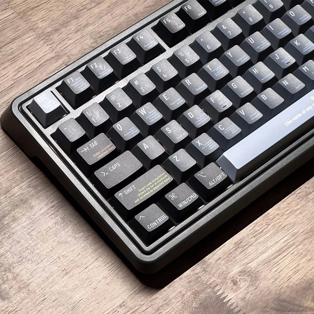 Computer Programmer Keycaps Set Coding Black - Keysium