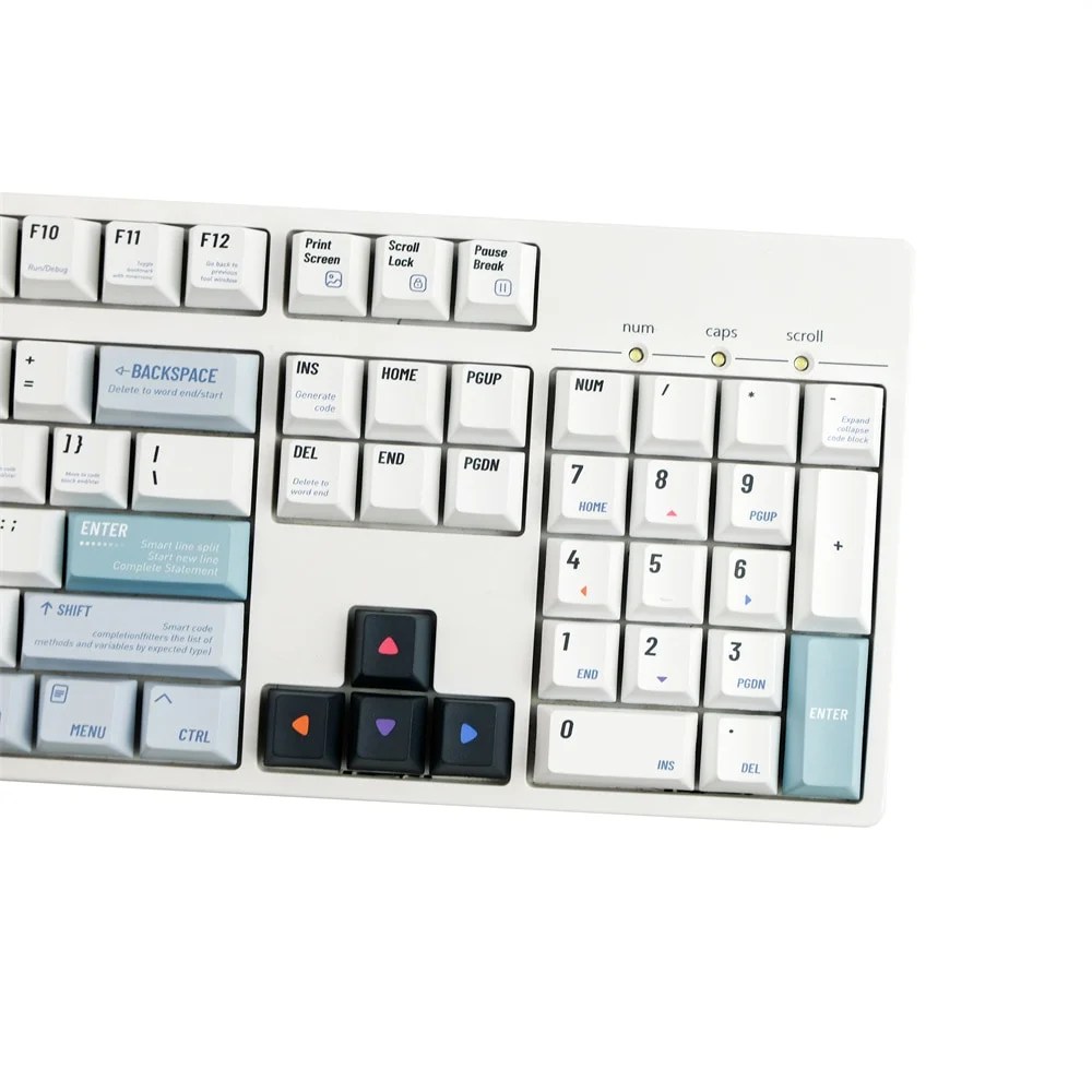 Programmer Coding Keycaps Set Computer White (6) Programmer Coding Keycaps in Computer White Design