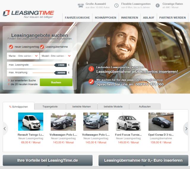 Günstig über das internet leasen
