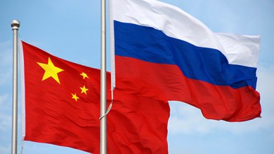 china,russia ,flags