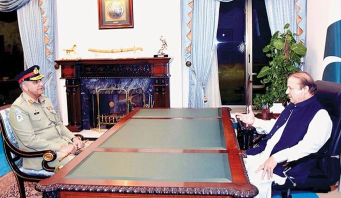 nawaz sharif and bajwa