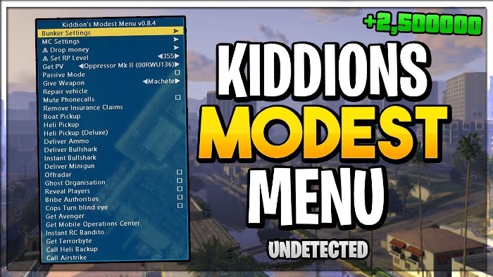Kiddions Mod Menu GTA 5 Mod Menu Kiddions Download V 1 0 1 12 