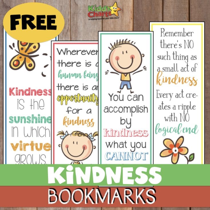 world kindness day free printable kindness bookmarks