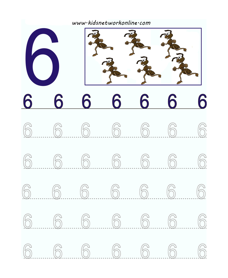 Numbers writing and tracing worksheets