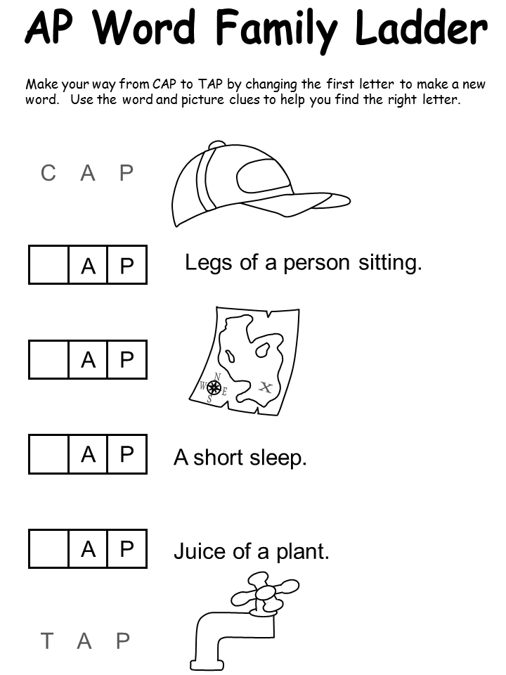 New 385 ap family worksheets kindergarten