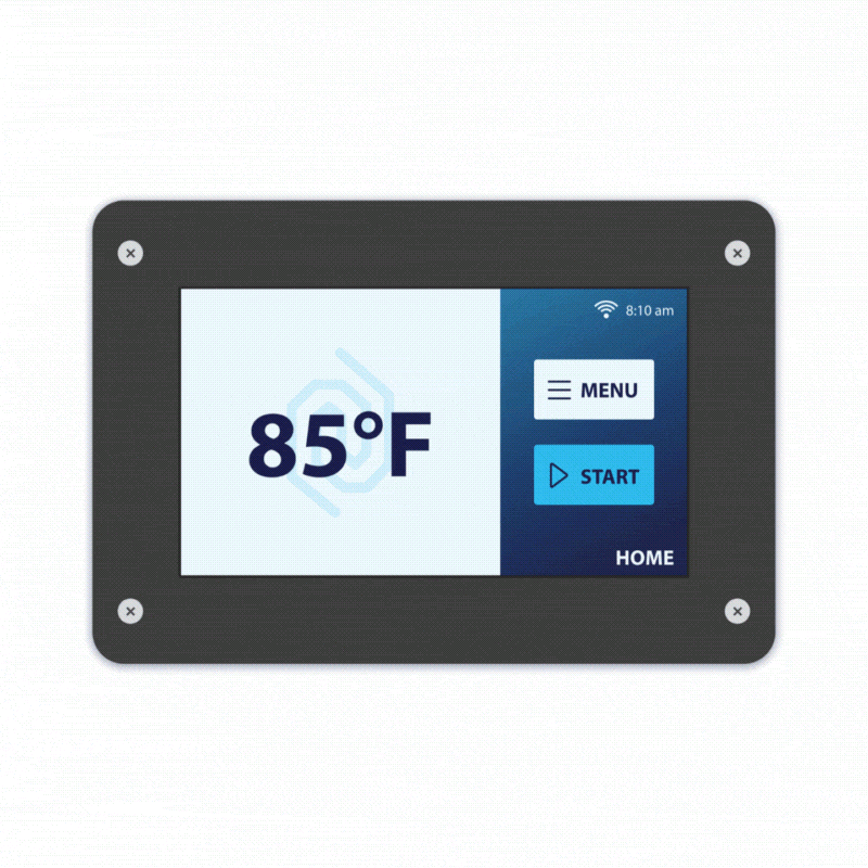 An overview of different control screens of the TAP II Kiln Controller.