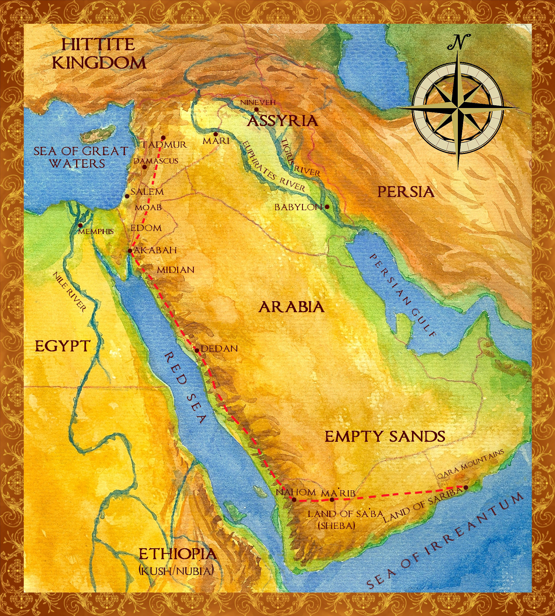 Ancient Nubia Map Finalmap4 