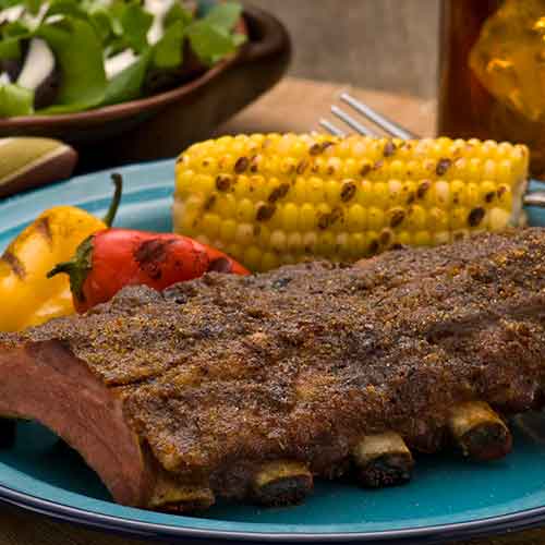 Combine the rosemary, thyme, parsley, oregano, salt, pepper, dijon mustard, and olive oil. Baby Back Ribs Recipe Texas Style | Kingsford | KingsfordÂ®