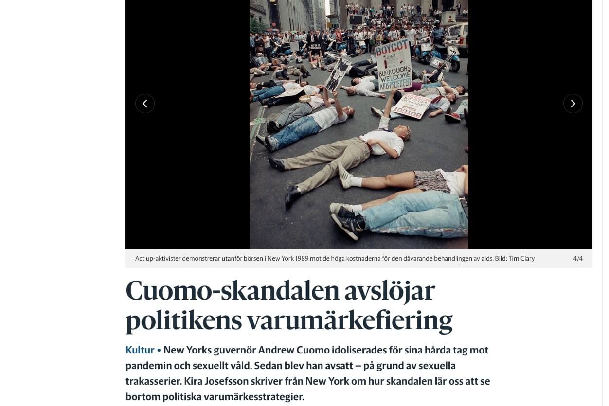 “Cuomo-skandalen avslöjar politikens varumärkesfiering”