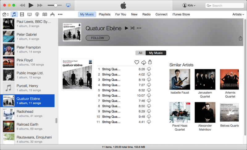 Itunes interface2