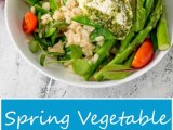 Spring Vegetable Risotto With Creamy Pesto Nicky S Kitchen Sanctuary