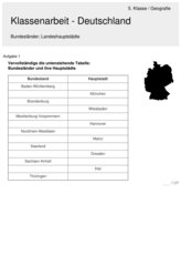8 arbeitsblätter zum thema deutschland und baden … Deutschland Geografie - 5. Klasse