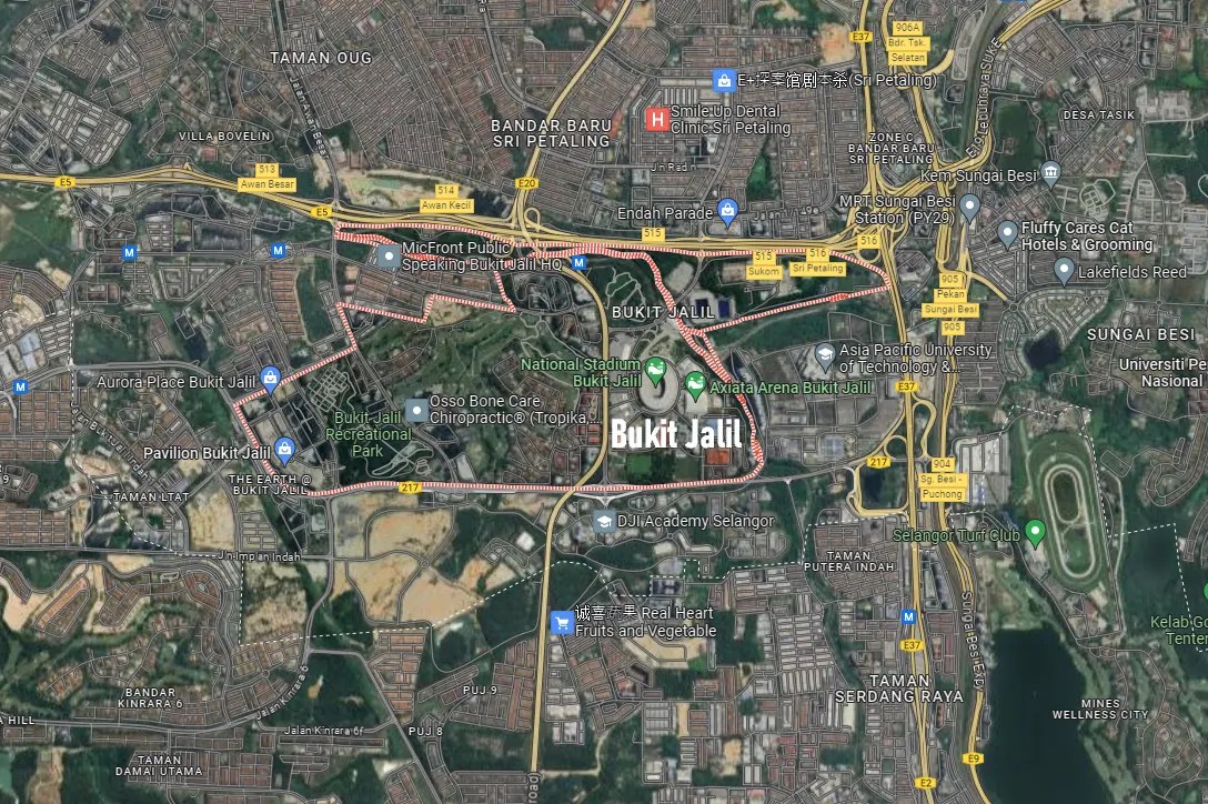Hotels In Puchong Bukit Jalil And Sri Petaling Klia2 Info Bukit Jalil Satellite View.webp