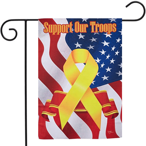 Support Our Troops Garden Flag
