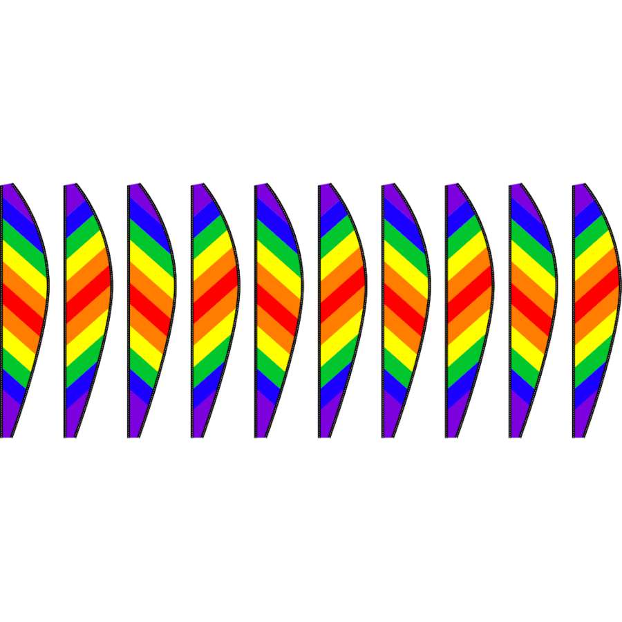 Alternative view of 26'' Traditional Rainbow Hot Air Balloon