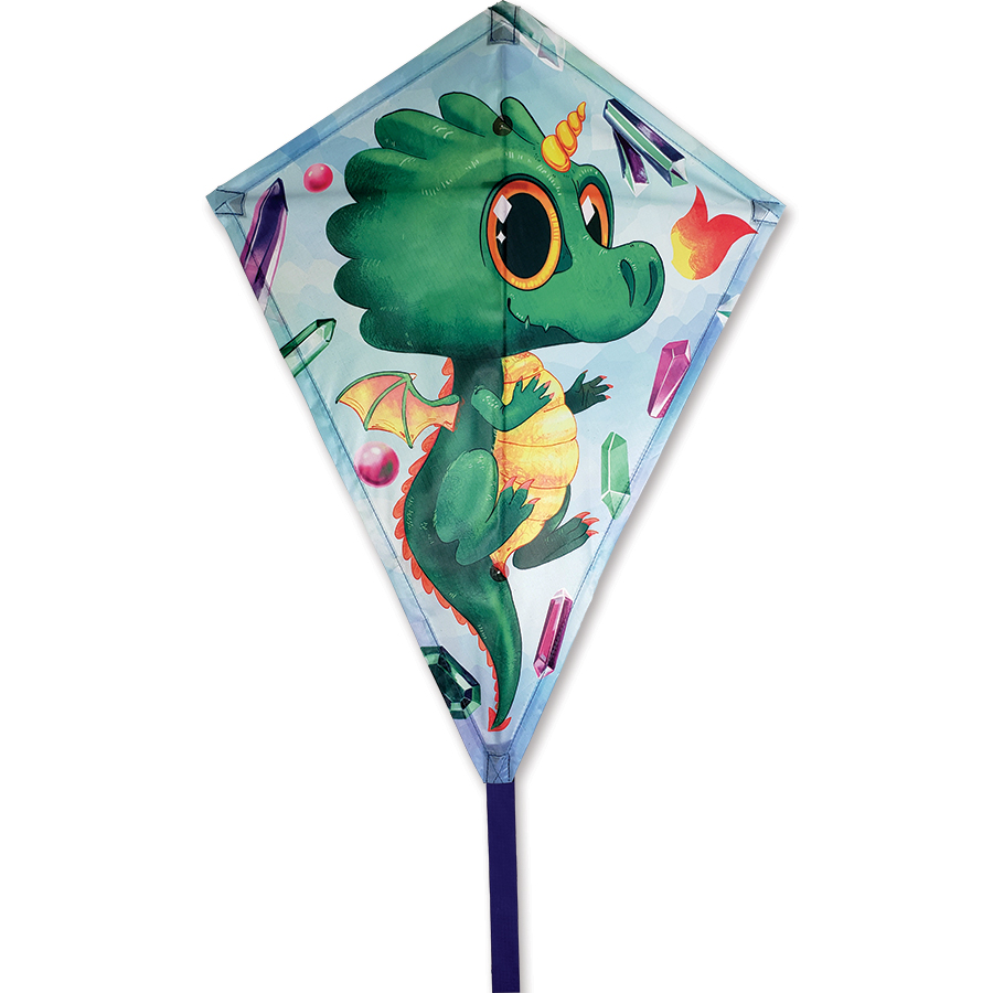 25'' Crystal Dragon Diamond Kite