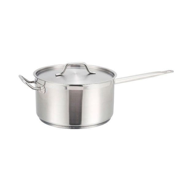 Sauce Pan & Cover SS 10Qt