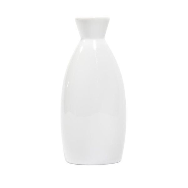 Sake Bottle 4.5oz White Ceramic