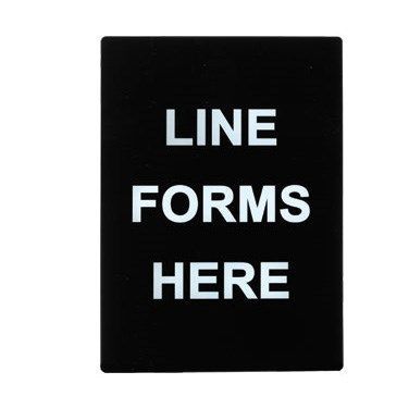 Sign Line Forms Here