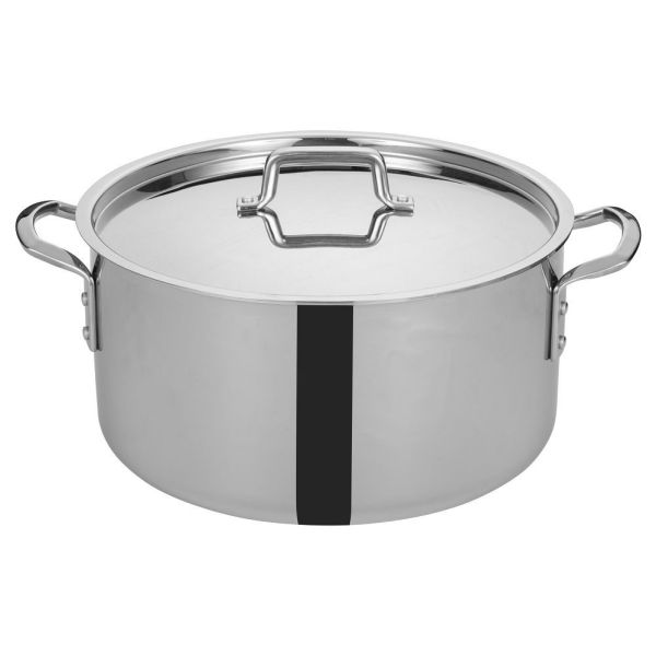 Stock Pot & Cover 20qt SS