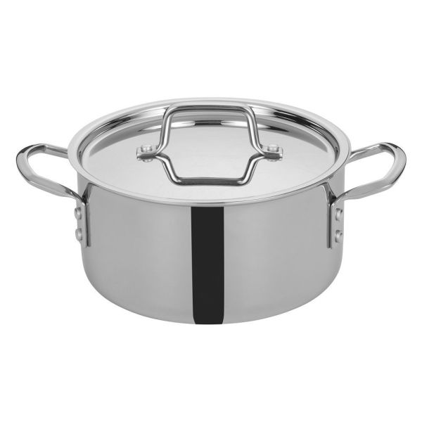 Stock Pot & Cover 4qt SS