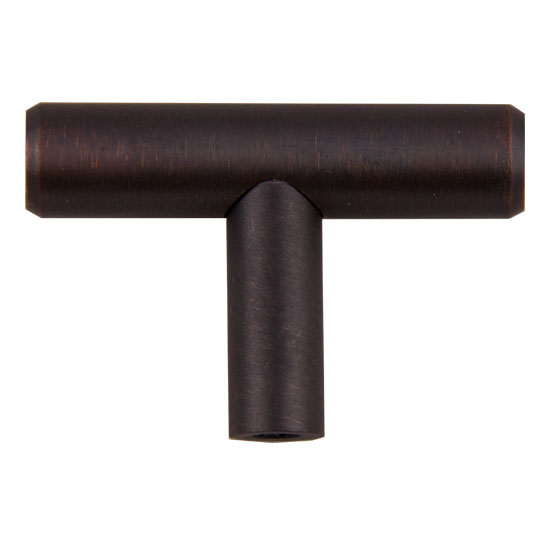 FK-102.10B Bar Pull Knob 2 In. OL X 12mm Dia Oil Brushed Bronze (179)