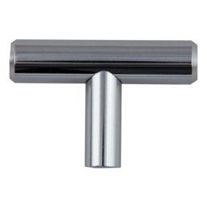 FK-102.PC Bar Pull Knob 2" OL x 12mm Dia Polish Chrome (226)