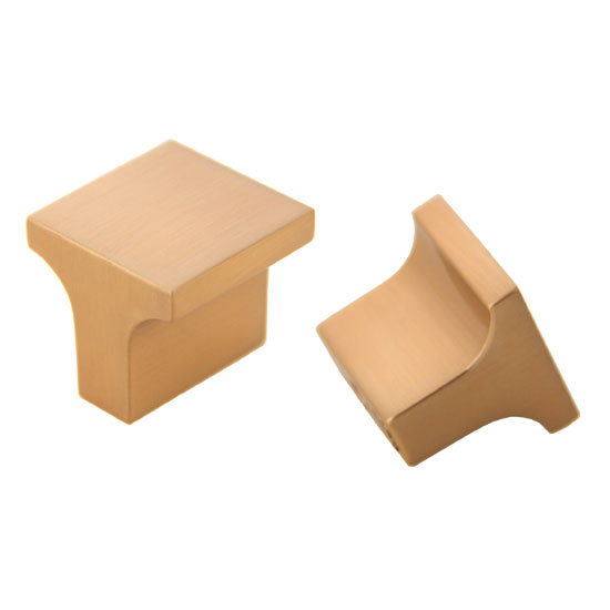 J343-RG Square Knob 1 in. Rose Gold Jamison Miami Collection