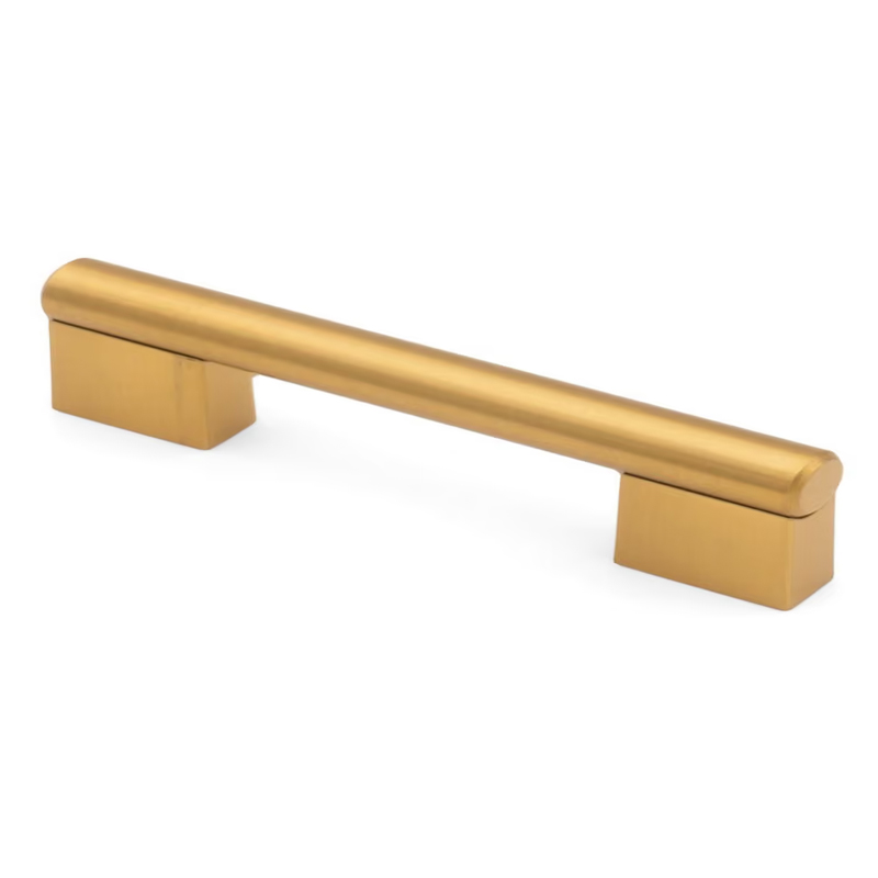 STUP755BSB-128 128mm c/c City Style Cabinet Pull Brushed Satin Brass