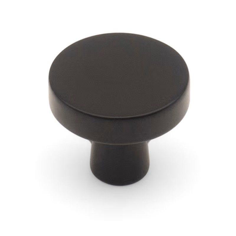 STUK711-MB 34mm City Style Round Cabinet Knob Matte Black
