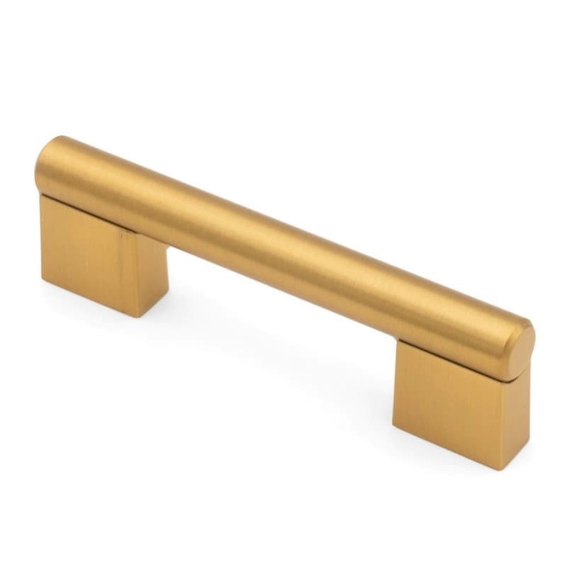 STUP755BSB-96 96mm c/c City Style Cabinet Pull Brushed Satin Brass